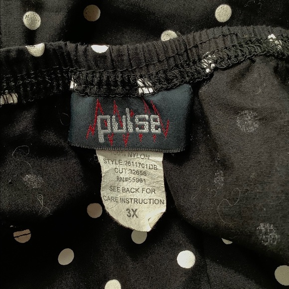 Pulse Polka Dots / Red Ribbon Bow Halter Dress Plus Size 3X - Picture 8 of 9